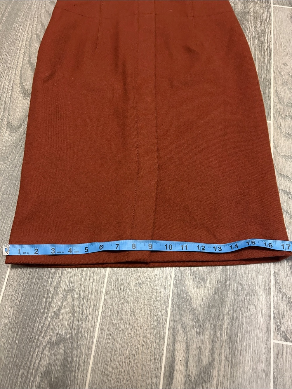 J. Crew Rust Pencil Skirt - Picture 6 of 8